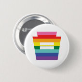 PAtrapezfehlerheirat-Gleichheits-Regenbogen-Grafik Button (Vorne & Hinten)