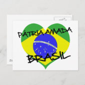 Pátria Amada Brasil Postkarte (Vorne/Hinten)