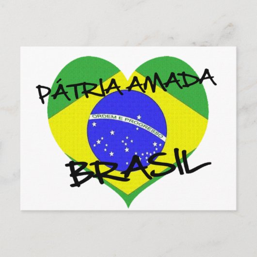 Pátria Amada Brasil Postkarte (Vorderseite)