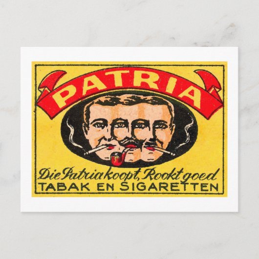 Patria Tabak Postkarte (Vorderseite)