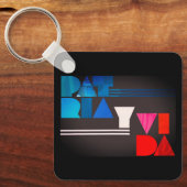 Patria y Vida Black Blue Red Schlüsselanhänger (Vorderseite)