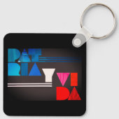 Patria y Vida Black Blue Red Schlüsselanhänger (Rückseite)