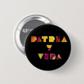 Patria y Vida Black Burgundy Autumn Button (Vorne & Hinten)