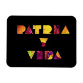 Patria y Vida Black Burgundy Autumn Magnet (Horizontal)