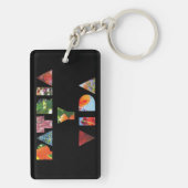 Patria y Vida Black Floral Letters Schlüsselanhänger (Rückseite)