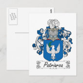 Patriarca Familienwappen Postkarte (Vorne/Hinten)