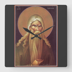 Patriarch Abraham Quadratische Wanduhr