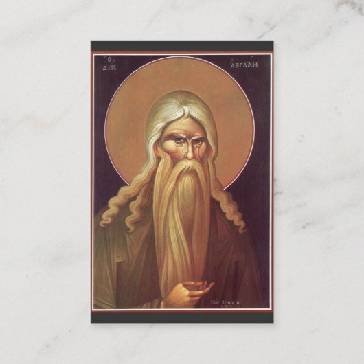 Patriarch Abraham Visitenkarte (Vorderseite)