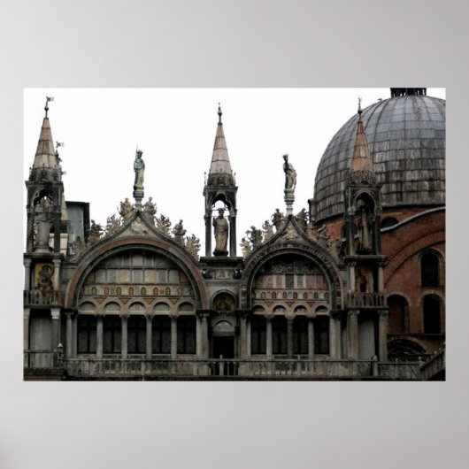 Patriarchale Kathedrale Basilika San Marco Poster (Vorne)