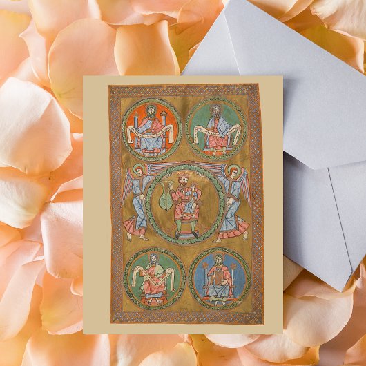 Patriarchat Abraham Isaac Jacob Mittelalterliches  Postkarte