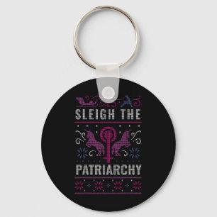 Patriarchat Feminist Ugly Weihnachtssüßer Schlüsselanhänger