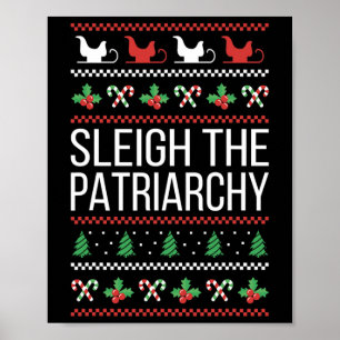 Patriarchat Feministische Weihnachtsfrauen Poster