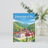 Patriarchat von Peć Kosovo Postkarte (Stehend Vorderseite)