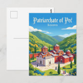 Patriarchat von Peć Kosovo Postkarte (Vorne/Hinten)
