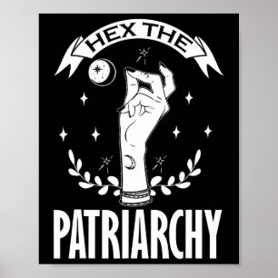 Patriarchat Witchcraft Moon Phase Feminist Witc Poster