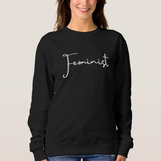 Patriarchie Feminist Black Hoodie - Minimalistisch (Vorderseite)