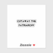 Patriarchy - Graffiti Aufkleber (Blatt)