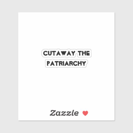 Patriarchy - Graffiti Aufkleber (Blatt)