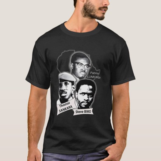 Patrice Lumumba Thomas Sankara Steve Biko T-Shirt (Vorderseite)