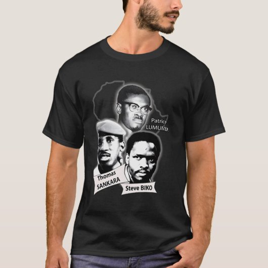 Patrice Lumumba Thomas Sankara Steve Biko T-Shirt (Vorderseite)
