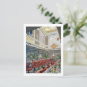 Patricia Dining Hall, Hamburg-America Line Postkarte (Stehend Vorderseite)