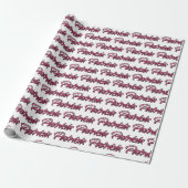 Patricia fade pink personalisiertes Geschenkpapier (Ungerollt)