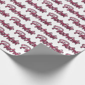 Patricia fade pink personalisiertes Geschenkpapier (Ecke)