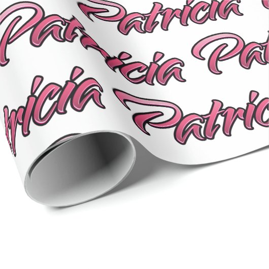 Patricia fade pink personalisiertes Geschenkpapier (Rolleneckpunkt)