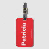 Patricia Luggage Tag Gepäckanhänger (Vorderseite Vertikal)