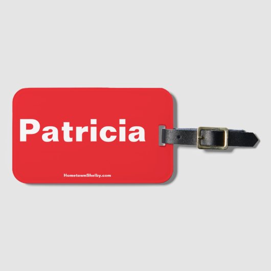 Patricia Luggage Tag Gepäckanhänger (Vorderseite (Horizontal))