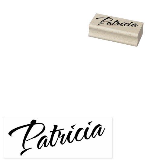 Patricia Name kursive Skript Gummistempel (Stempel)
