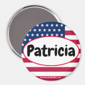 Patricia Patriotic Magnet (Vorderseite/Rückseite)
