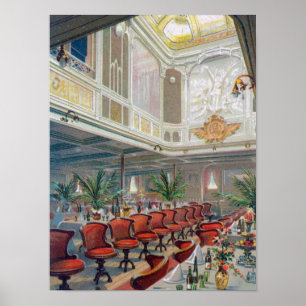 Patricia-Speisesaal, Hamburg-Amerika Linie Poster