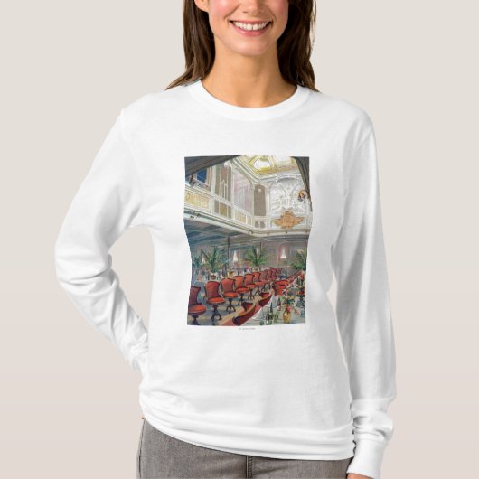 Patricia-Speisesaal, Hamburg-Amerika Linie T-Shirt (Vorderseite)