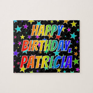 "PATRICIA" Vorname, Spaß "GLÜCKLICHER BIRTHTAG" Puzzle