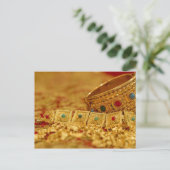 Patriciapotluck Gold Schmuck Postkarte (Stehend Vorderseite)