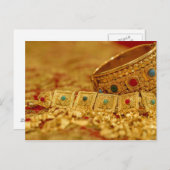 Patriciapotluck Gold Schmuck Postkarte (Vorne/Hinten)