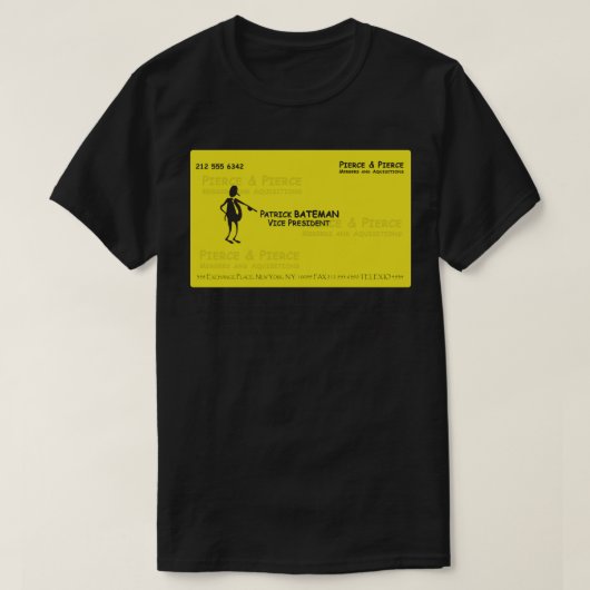 Patrick Batemen Comic Sans Business d T-Shirt (Design vorne)