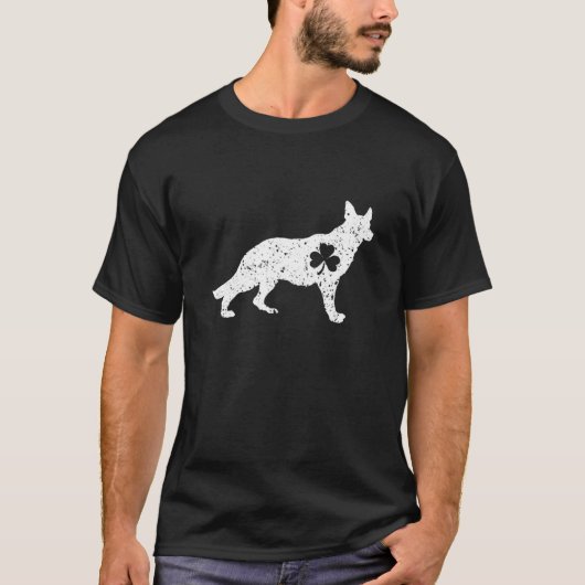Patrick Day Deutscher Schäferhund St Patrick's Day T-Shirt (Vorderseite)
