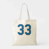 Patrick Ewing Knicks #33 Blue mit Orange Kontur Tragetasche (Rückseite)