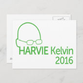 Patrick Harvie Kelvin 2016 Postkarte (Vorne/Hinten)