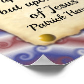 Patrick Henry America Zitat Poster (Ecke)