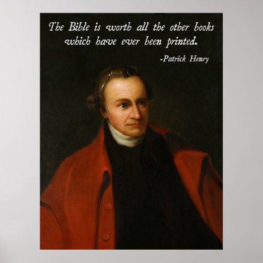 Patrick Henry Bible Poster (Vorne)
