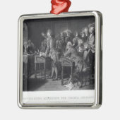Patrick Henry, der das Virginia anredet Silbernes Ornament (Links)