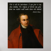 Patrick Henry Jesus Zitat Poster (Vorne)