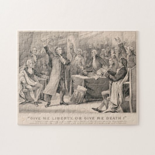 Patrick Henry Liberty oder Death Speech Illustrati Puzzle (Horizontal)