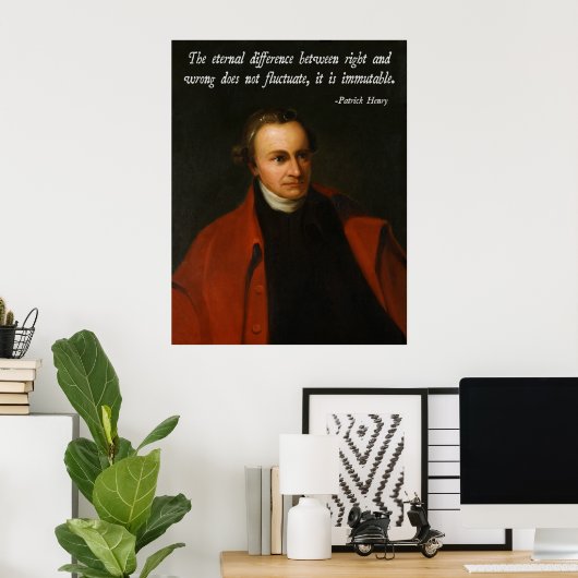 Patrick Henry Morality Poster (Heimbüro)