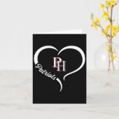 Patrick Henry Patriots Logo Halbherz Slogan Hs Karte (Gelbe Blume)