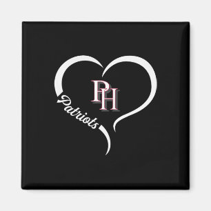 Patrick Henry Patriots Logo Halbherz Slogan Hs Magnet