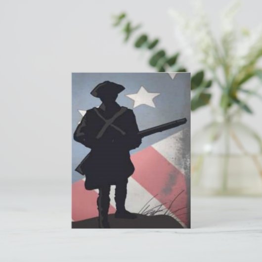 PATRICK HENRY QUOTE 2.0 POSTKARTE (Stehend Vorderseite)